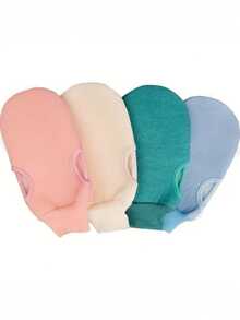 1pc, Double-Sided Exfoliating Shower Glove, Men's And Women's Bath Scrubbing Towel, Body Cleansing Exfoliating Gloves, Body Washing Brush, Exfoliating Gloves, Shower Accessories - Multicolor - View 11