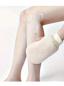 1pc, Double-Sided Exfoliating Shower Glove, Men's And Women's Bath Scrubbing Towel, Body Cleansing Exfoliating Gloves, Body Washing Brush, Exfoliating Gloves, Shower Accessories - Multicolor - View 5