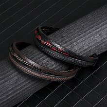 Vòng tay bện nhiều lớp cổ điển nhiều màu sắc thời trang, vòng đeo tay hợp thời trang phù hợp cho nhiều dịp khác nhau, Giáng sinh, Năm mới, Ngày lễ tình nhân, Quà tặng ngày lễ - nhiều màu - Xem 1