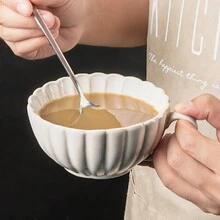 Tách cà phê và đĩa sứ họa tiết hoa, phong cách Châu Âu, đồ dùng gia đình, một tách và một đĩa - Nhiều màu - Xem 4