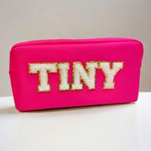 Personalized Monogram Travel Makeup Bag, Nylon Patch Toiletry Pouch, DIY Gift Handbag - Multicolor - View 13