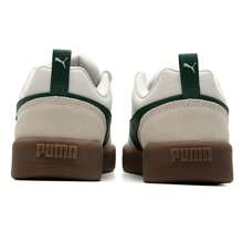 Puma 休閒鞋日常通勤 低筒板鞋 輕便耐磨 男女同款中性鞋 拼接皮面情侶鞋 耐磨復古街頭校園運動休閒鞋 綠色 Park Lifestyle OG 397262-02 - 白色-深綠色-白色 - 查看 6