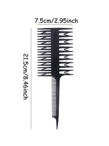 1PC 双面染发梳 双面染发梳 防静电 多功能 适合居家和发廊染发 - 彩色 - 查看 11