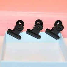 10 个带钉塑料夹子、工艺配件、扁平小长夹、DIY 手工照片、装饰夹、珠宝 - 彩色 - 查看 6