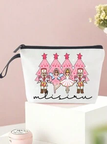 1pc Túi đựng mỹ phẩm quà tặng kẹp hạt dẻ có tên cá nhân, Quà tặng múa ba lê kẹp hạt dẻ tùy chỉnh, Quà tặng phụ kiện sáng tạo tùy chỉnh Túi có khóa kéo, Quà tặng cho người yêu khiêu vũ, Túi quà tặng cho giáo viên khiêu vũ dành cho phụ nữ - Nhiều màu - Xem 8