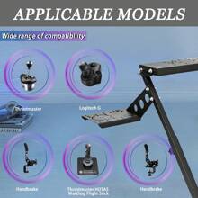 Minneer Racing Shifter Mounting Upgrade For Racing Wheel Frames With Mounting Bolts, Only For Partial Wheel Frame Mounting Shifter, Handbrake And Joystick - 黑色 - 查看 4