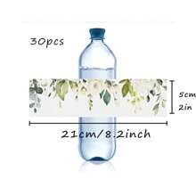 30 Pcs Custom Water Bottle Labels Stickers Self Adhesive Candy Wrap Bridal Shower Decor Personalized Text