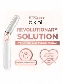 Finishing Touch Painless Bikini Trimmer And Shaver, Women's Dry Electric Razor For Intimate Areas, Smooth Shave Without Irritation - White - View 8