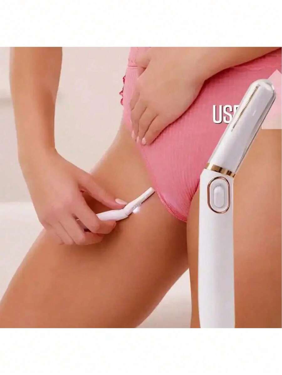 Finishing Touch Painless Bikini Trimmer And Shaver, Women's Dry Electric Razor For Intimate Areas, Smooth Shave Without Irritation