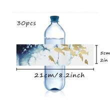 30 Pcs Custom Water Bottle Labels Stickers Self Adhesive Candy Wrap Bridal Shower Decor Personalized Text