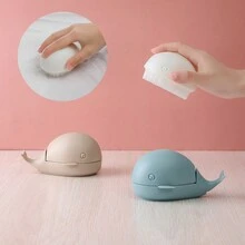 1pc Whale Shaped Laundry Brush, Shoe Brush, Small Household Cleaning Brush, Non-Shedding & Non-Damaging - A - View 1