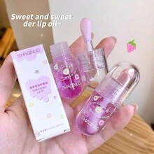 4 色水果唇油，保湿补水唇彩，透明唇彩，学生便携装 - 滋潤唇釉 - 查看 7