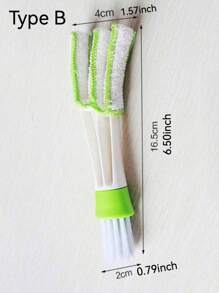 2pcs/1pc Double-Head Car Air Outlet Cleaning Brush