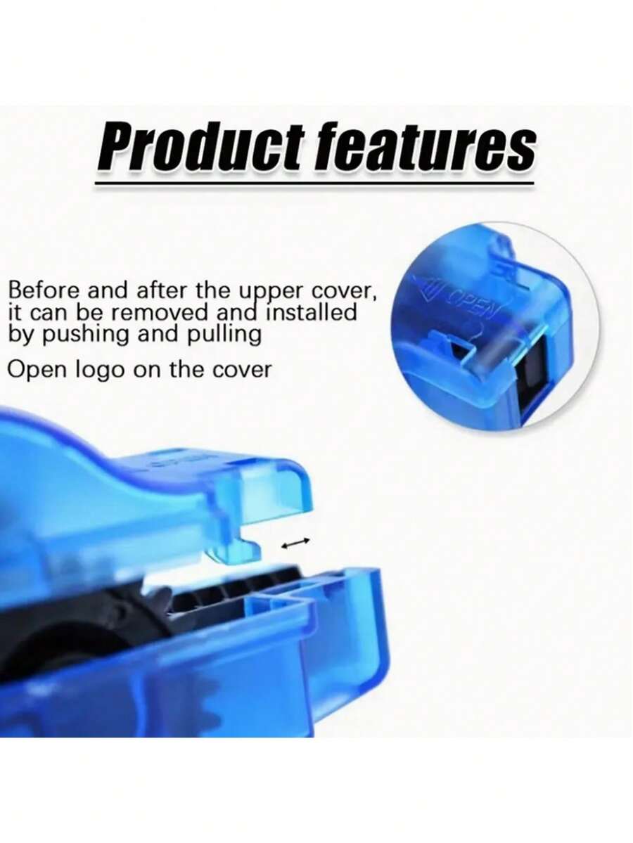 1pc Durable PC Bicycle Chain Cleaning Tool Convenient To Use, Easily