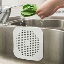 1/2/4 件毛发收集器、淋浴方形排水盖、带吸盘的硅胶毛发塞、水槽防堵塞过滤器、浴缸淋浴地漏塞、硅胶厨房除臭塞、浴室工具 - 白色 - 查看 7