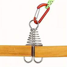 4pcs Outdoor Camping Octopus Wind Rope Fixing Buckle Wooden Deck Gap Fixing Nail With Spring Tent Wind Rope Hook - Multicolor - View 10