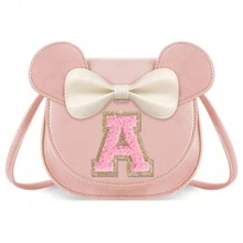 Toddler Girls' Wallet, Cute Bow Wallet/Crossbody Bag/Shoulder Bag, Personalized Glitter Coin Purse, Birthday/Christmas Gift For 1-8 Years Old Girls