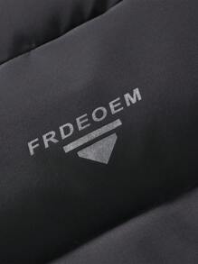 Casual Padded Coat For Men, Warm & Comfortable For Autumn/Winter, Wind-Proof,Warming - Black - View 9