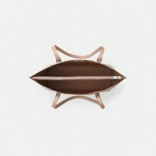 Coach Bolso de mano para mujer Mollie, bolso de viaje, bolso de hombro para mujer, bolso de trabajo grande, cierre con cremallera - gris pardo - Ver 3