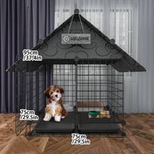 Pomeranian Teddy Small Dog Fence, Indoor Home Pet Anti-Escape Iron Wire Fence, Corgi Blue Iron Dog Cage