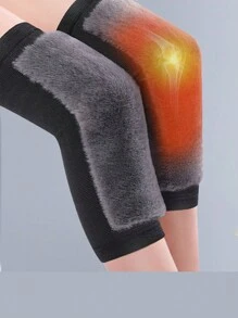 1pc Sports Thicken Anti-Cold Winter Knee Pads, Warm Thermal Kneepad For Old People Cold Leg, Sports Heat Retaining Leg Sleeve - Multicolor - View 1