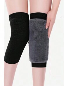 1pc Sports Thicken Anti-Cold Winter Knee Pads, Warm Thermal Kneepad For Old People Cold Leg, Sports Heat Retaining Leg Sleeve - Multicolor - View 6