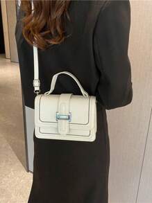 Women's Square Crossbody Bag Portable Shoulder Crossbody Travel[1007] - 白色 - 查看 1