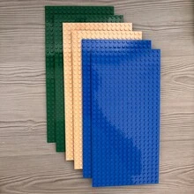 6pcs16*32规格经典底板，兼容各大积木品牌，用于场景房间装饰布置和DIY积木玩具房间装饰，节日礼物（颜色随机），蓝色建筑，彩色积木， - 彩色 - 查看 27