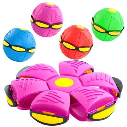 Outdoor Sports Toys Magic UFO Ball Beach Throwing Disc Ball Novelty Deformation Toys Party Game Randomly Send Pattern