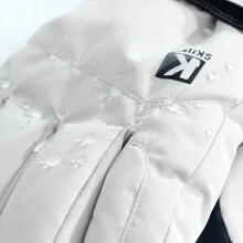 1 paio di guanti da sci professionali per uomo e donna, impermeabili, antivento, caldi, con fodera termica spessa, adatti per moto, motoslitta, sci e snowboard all'aperto, guanti invernali, scaldamani, guanti da neve