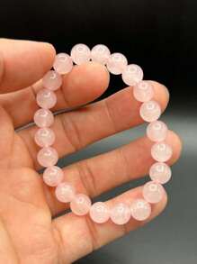1 chiếc vòng tay hạt thạch anh hồng tự nhiên, vòng tay đá mặt trời màu hồng, vòng tay hạt ngọc bích trắng, 6mm/8mm/10mm, quà tặng cho bạn gái, vòng tay tình yêu, quà tặng sức khỏe cho tình yêu, quà tặng thủ công, vòng tay tinh xảo, đồ trang sức thủ công bằng hạt pha lê, vòng tay co giãn bằng hạt, vòng tay hạt đá quý tự nhiên chính hãng, vòng tay hạt tròn, đồ trang sức pha lê - Nhiều màu - Xem 7