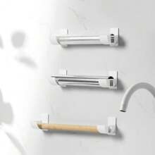 4pcs No-Drill Kitchen Organizer Set - Multi-Functional Storage Racks For Cling Film, Garbage Bags & More - Perfect For Cabinets, Refrigerators & Umbrellas