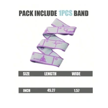 多功能阻力帶訓練瑜伽輔助伸展帶彈性帶,適用於初學者成人練習、舞蹈、普拉提