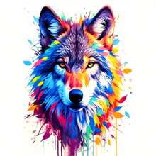 1 套成人印花十字绣套件，全系列幸福树十字绣套装，适合初学者 DIY 11CT 网格 3 股刺绣入门套件 - 彩色 - 查看 12