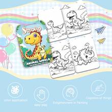 8 本迷你着色书，适合 3-8 岁和 8-12 岁儿童，儿童生日派对礼物，课堂活动，带有恐龙、狮子、鹦鹉等的着色书，圣诞节和。 - 彩色 - 查看 5