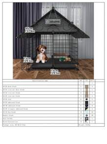 Pomeranian Teddy Small Dog Fence, Indoor Home Pet Anti-Escape Iron Wire Fence, Corgi Blue Iron Dog Cage