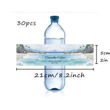 30 Pcs Custom Water Bottle Labels Stickers Self Adhesive Candy Wrap Bridal Shower Decor Personalized Text,Christmas,Wedding Essentials,Festive Calendar ,Bachelorette Party Favors, Personalized Wedding Favors - Multicolor - View 35