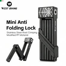 1 件 WEST BIKING 蜘蛛锁 - 自行车便携式折叠锁，电动摩托车防盗锁配件 - 黑色 - 查看 12