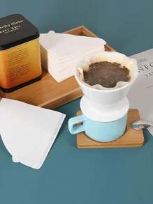 100pcs Premium Disposable Cone Coffee Filters - Perfect For Drip Brewing, Hand-Drip & Pour-Over Coffee Makers, Easy-To-Use Kitchen Essentials - Multicolor - View 7