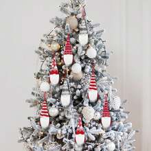 Bộ 8 đồ trang trí cây thông Noel hình chú lùn, đồ trang trí nhà ngày lễ bằng vải nhung thủ công Thụy Điển - Nhiều màu - Xem 8