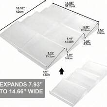 2 Pezzi Organizzatore Cassetti Spezie, Vassoio Di Stoccaggio Portaspezie In Plastica, Espandibile Da 13 A 26 Pollici, Adatto A Cassetti Armadio, Scatola Di Stoccaggio Spezie A 3 Strati Espandibile Per L'organizzazione E Lo Stoccaggio Dei Cassetti, Accessori Cucina