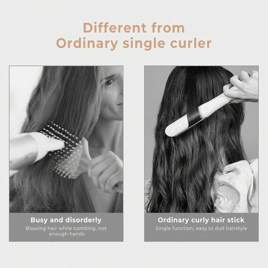 Hair Styler Airstyler Set 6 In 1, Round Brush Hair Dryer Hair Styler