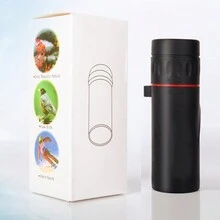 Mini Monocular,High Power Magnification, Portable Monocular,Compact Mobile Phone Accessories, Single Tube Telescope For Outdoor Camping, Hunting, Travel Concerts, Fishing, Solocamping, Bikepacking, Glamping - 黑色 - 查看 5
