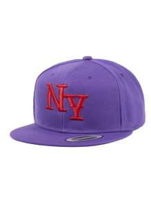 1pc, Gothic Letter NY, 3D Embroidered Baseball Cap, Baseball Game Fits,Basketball,Fall Fits,Sports Style,90's Outfit,Bright Colors,For Men,Sports Hip-Hop Cap, Adjustable Outdoor Sun Protection Casual Cap For Travels, Parties And Beach Halloween - Solid Color - View 20