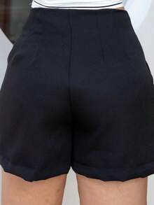 Women's Shorts Tailored By Blogger Summer Candy Color - 黑色 - 查看 2