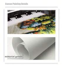 1 tấm vải Canvas trang trí tường Giáng sinh cổ điển nhẹ nhàng, trang trí nhà nông thôn, phong cảnh mùa đông, nghệ thuật ngày lễ, không khung - Nhiều màu - Xem 12