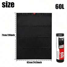 2 Rolls Of 30/60/100L Multi-Purpose Garbage Bags For Kitchen Household Large Drawstring Garbage Bags Bathroom Garbage Bags Disposable Garbage Bags Bagged Kitchen Storage Garbage Bags Suitable For Bathroom Kitchen Office Restaurant Living Room Room Cleaning Supplies,Kitchen,Bathroom,Home,Household Suppliers