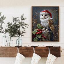 1 件 Bid Thee Well 圣诞猫头鹰圣诞墙饰可打印墙饰可打印节日动物爱好者圣诞礼物古怪节日，帆布墙海报，卧室客厅走廊装饰，墙壁海报墙艺术装饰壁画，家居装饰，海报艺术 - 彩色 - 查看 11