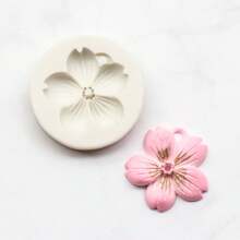 1 pièce Moule en silicone Sakura, Moule de pendentif de décoration d'intérieur, Moule de bougie, Moule de pendentif d'automobile, Moule de savon, Moule décoratif en argile douce pour le DIY, Outils décoratifs pour artisanat manuel