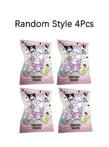 Sanrio 1 pieza o 4 piezas de borrador de estilo aleatorio de , , , - Caja misteriosa con bolsa de gato de dibujos animados adorable, regalo de artículos de oficina (algunas partes pueden ser aleatorias)